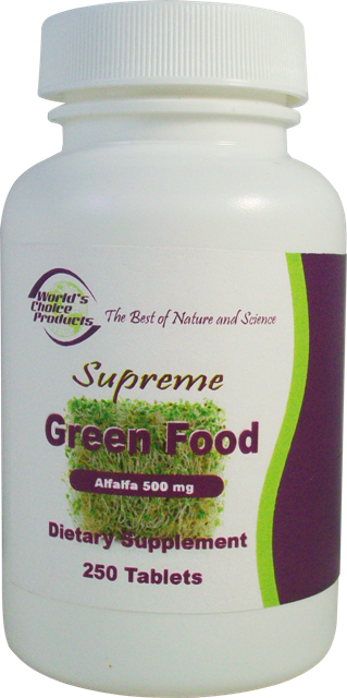 Supreme Green Food 500mg Tablets Item # 553